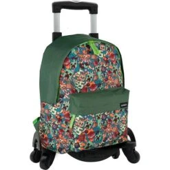 Minecraft - Mochila Trolley Minecraft Crazy 4 Ruedas Giratorias 39x30x14 Cm ㅤ