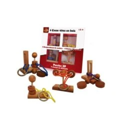 Puzzle 3D - Pack 4 Rompecabezas De Madera 22 Puzzle 3D - Pack 4 Rompecabezas De Madera -Toys R Us Ventas medias 1170