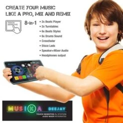 DJ Mixer Station Con Altavoz Bluetooth 7 DJ Mixer Station Con Altavoz Bluetooth -Toys R Us Ventas medias 1370