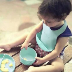 Babero De Silicona Menta -Toys R Us Ventas medias 1583