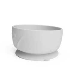 Bol De Silicona Con Ventosa Gris