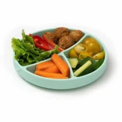Plato De Silicona Con Ventosa Menta -Toys R Us Ventas medias 1636