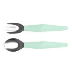Set De Cubiertos Para Bebé Menta