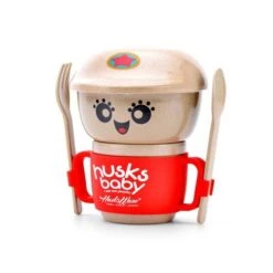 Vajilla Ecológica Para Bebé 5 Piezas Roja