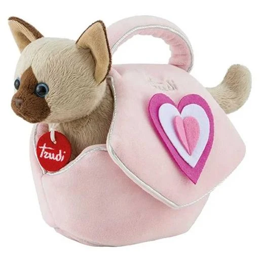 Gatito De Peluche En Bolsa Rosa Con Corazones 29 Cm ㅤ 1 Gatito De Peluche En Bolsa Rosa Con Corazones 29 Cm ㅤ