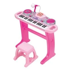 Teclado Estrella Del Rock Rosa