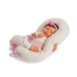 Reborn Bebé Toquilla Lana Tricolor Rosa