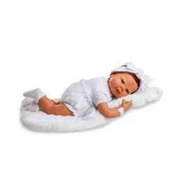 Reborn Bebé Toquilla Borreguito Blanco
