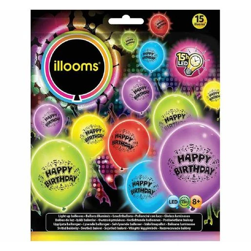 Pack De 15 Globos LED (varios Colores) 1 Pack De 15 Globos LED (varios Colores)
