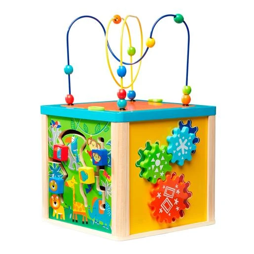 Cubo De Actividades De Madera 2 Cubo De Actividades De Madera - Imagen 2